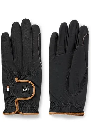 HUGO BOSS Reitsport-Handschuhe aus Kunstleder