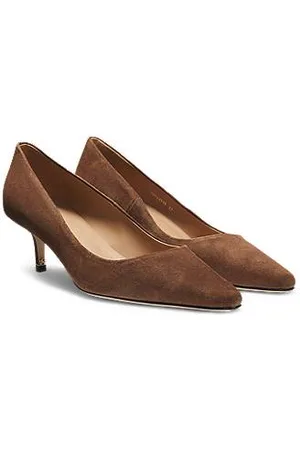 HUGO BOSS Pumps aus Veloursleder mit spitzer Kappe