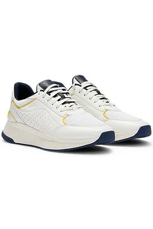 HUGO BOSS Porsche x Sneakers aus perforiertem Leder mit geriffelter Sohle