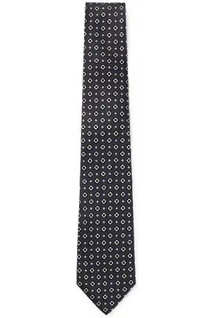 HUGO BOSS Gemusterte Krawatte aus italienischem Seiden-Jacquard