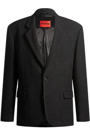 HUGO BOSS Modern-Fit Jackett aus Mouliné-Tweed
