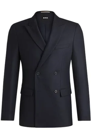 HUGO BOSS Fein gemustertes Slim-Fit Sakko aus Stretch-Gewebe