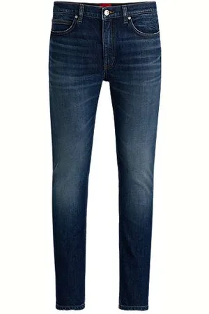 HUGO BOSS Extra Slim-Fit Jeans aus dunkelblauem Stretch-Denim