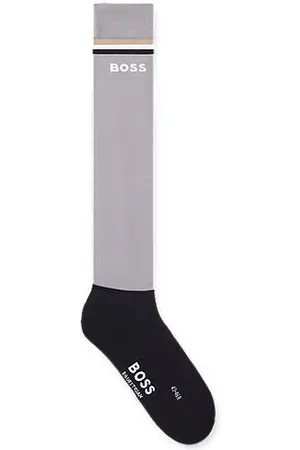 HUGO BOSS Reitsport-Socken mit Signature-Streifen und Logo