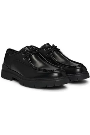 HUGO BOSS Derbys aus Leder mit doppelten Nähten