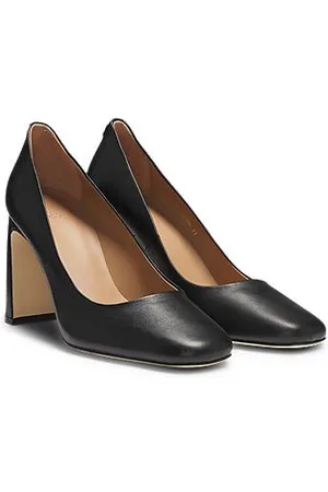 HUGO BOSS Pumps aus Nappaleder mit Double-B-Monogramm