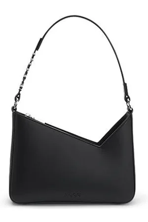HUGO BOSS Schultertasche aus Kunstleder mit Logo-Riemen