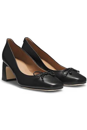 HUGO BOSS Pumps aus Nappaleder mit Double-B-Monogramm