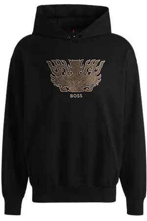 HUGO BOSS X Creation of the Gods Hoodie mit Taotie-Stickerei