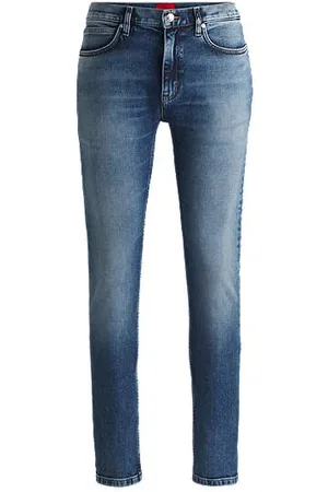 HUGO BOSS Extra Slim-Fit Jeans aus blauem Stretch-Denim