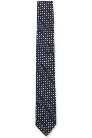 HUGO BOSS Krawatte aus Seiden-Mix mit Jacquard-Muster