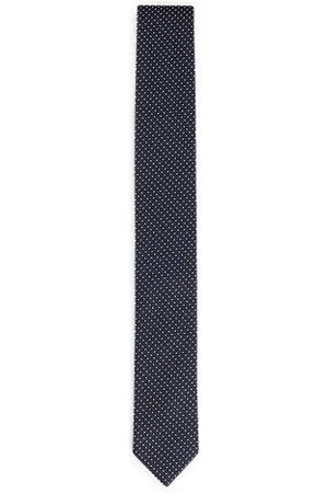 HUGO BOSS Krawatte aus Seiden-Mix mit filigranen Jacquard-Punkten