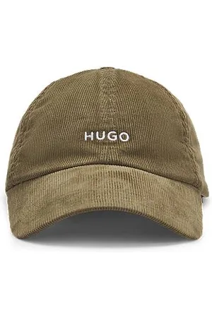 HUGO BOSS Cap aus Baumwoll-Cord mit Logo-Stickerei