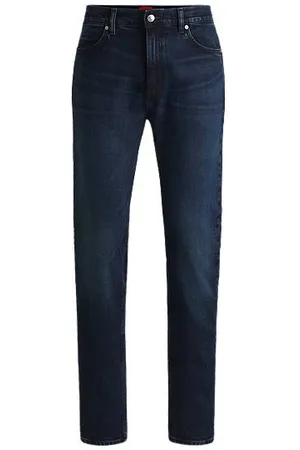HUGO BOSS Slim-Fit Jeans aus dunkelblauem Stretch-Denim