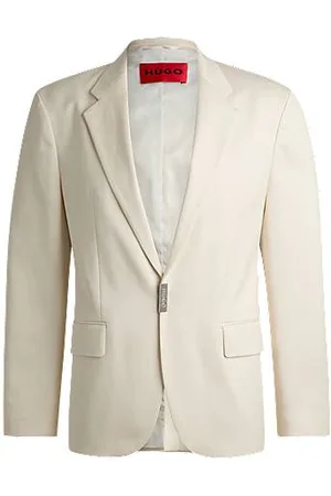 HUGO BOSS Slim-Fit Sakko mit metallenem Logo-Verschluss