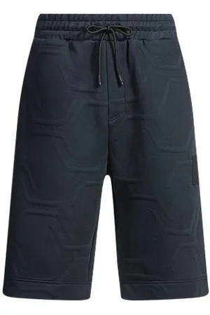 HUGO BOSS Relaxed-Fit Shorts mit sechseckigen Absteppungen