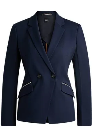 HUGO BOSS Slim-Fit Blazer mit Reißverschlusstaschen