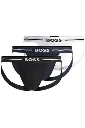 HUGO BOSS Dreier-Pack Jockstraps aus Stretch-Baumwolle