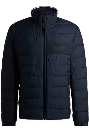 HUGO BOSS Wasserabweisende Regular-Fit Jacke mit Logo-Detail