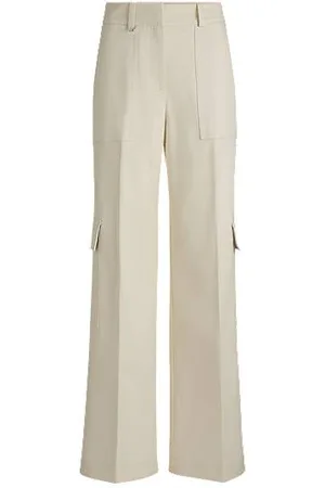 HUGO BOSS Loose-Fit Cargo-Hose aus Stretch-Baumwolle mit Twill-Struktur