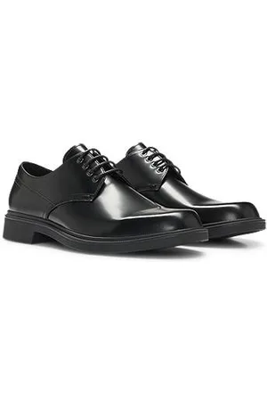 HUGO BOSS Derbys aus Leder mit metallenen Ösen
