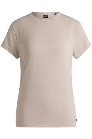 HUGO BOSS Pyjama-Shirt aus Stretch-Jersey mit Logo-Print