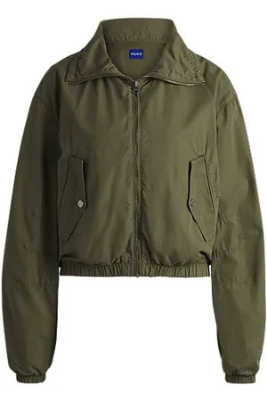 HUGO BOSS Voluminöse Jacke aus Baumwoll-Popeline