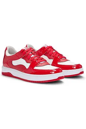 HUGO BOSS Sneakers mit Lack-Kunstleder