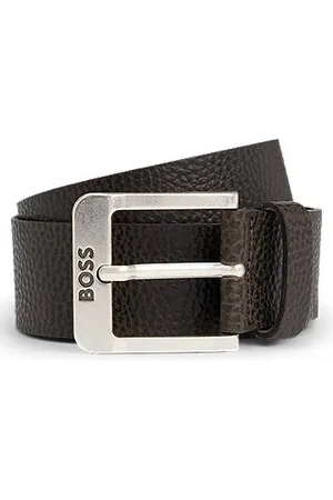 HUGO BOSS Gürtel aus italienischem Leder mit Logo-Schließe