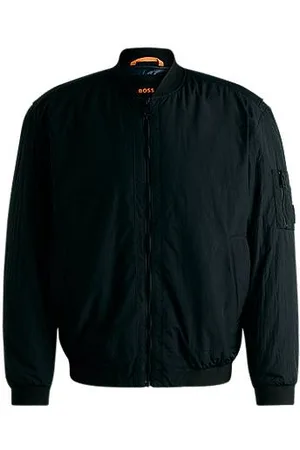HUGO BOSS Wasserabweisende Bomberjacke mit Logo-Aufnäher