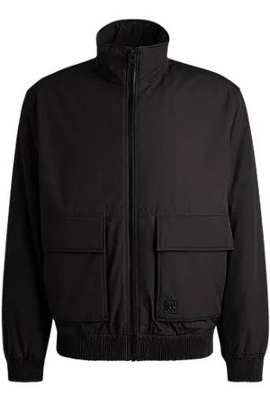 HUGO BOSS Wasserabweisende Jacke aus mattem Gewebe