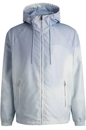 HUGO BOSS Wasserabweisende Jacke mit Wolken-Artwork