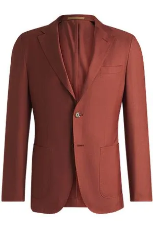 HUGO BOSS Slim-Fit Sakko aus Kaschmir, Wolle und Seide
