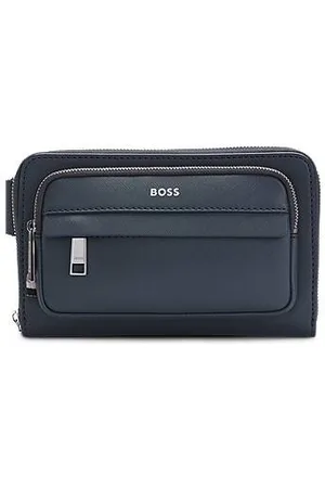 HUGO BOSS Strukturierte Umhängetasche mit Logo-Details