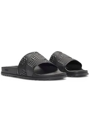 HUGO BOSS In Italien gefertigte Slides mit Logo-Mix