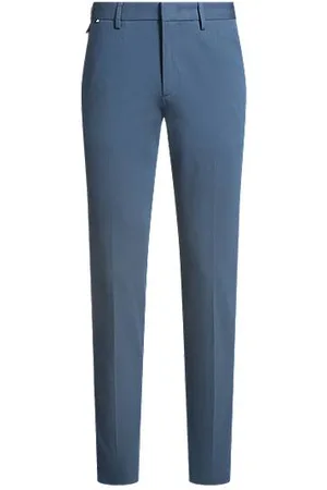 HUGO BOSS Slim-Fit Hose aus elastischem Baumwoll-Mix