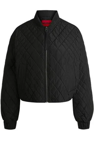 HUGO BOSS Gesteppte Bomberjacke mit Zipper-Band