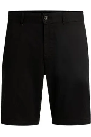 HUGO BOSS Slim-Fit Shorts aus elastischem Baumwoll-Twill