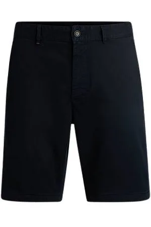 HUGO BOSS Slim-Fit Shorts aus elastischem Baumwoll-Twill