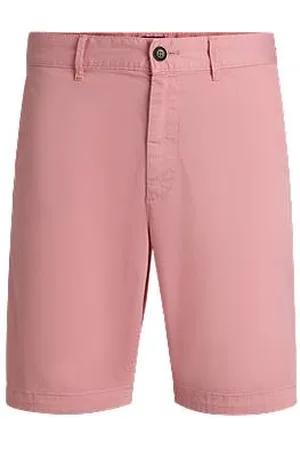 HUGO BOSS Slim-Fit Shorts aus elastischem Baumwoll-Twill