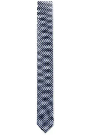 HUGO BOSS Geometrisch gemusterte Krawatte aus Seiden-Jacquard