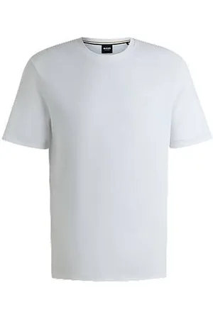 HUGO BOSS Pyjama-Shirt mit Waffelstruktur und Logo-Stickerei