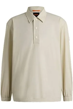 HUGO BOSS Oversized Overshirt aus wasserabweisendem Stretch-Gewebe