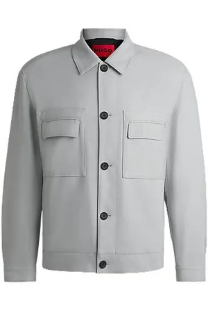 HUGO BOSS Modern-Fit Jacke aus Stretch-Twill