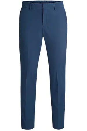 HUGO BOSS Ideal fürs Reisen: Slim-Fit Hose aus elastischem Softshell-Gewebe
