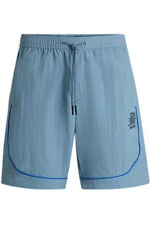 HUGO BOSS X RB Shorts mit Tunnelzug und Paspeln