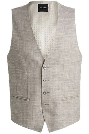 HUGO BOSS Slim-Fit Weste mit Innenfutter mit Logo-Details