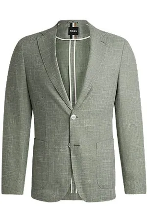 HUGO BOSS Slim-Fit Sakko aus fein gemustertem Gewebe