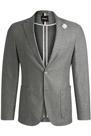 HUGO BOSS Slim-Fit Sakko aus fein gemustertem Gewebe