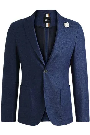 HUGO BOSS Slim-Fit Sakko aus fein gemustertem Gewebe